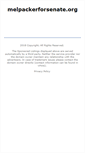 Mobile Screenshot of melpackerforsenate.org